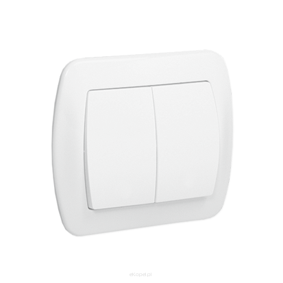 Wyłącznik świecznikowy (podwójny), Akord biały