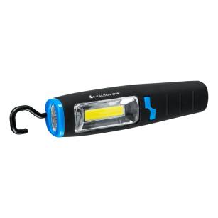 Bateryjna latarka, lampa warsztatowa z panelem LED i magnesem, 120 lm, COBRA FWL0011