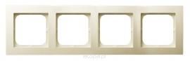 Ramka poczwórna, R-4G/27   AS ecru
