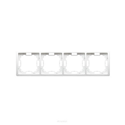Ramka czterokrotna, Simon Basic Standard biała