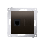 Gniazdo telefoniczne RJ12 DT1, Simon 54 metalizowany - 3