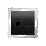 Gniazdo telefoniczne RJ12 DT1, Simon 54 metalizowany - 4