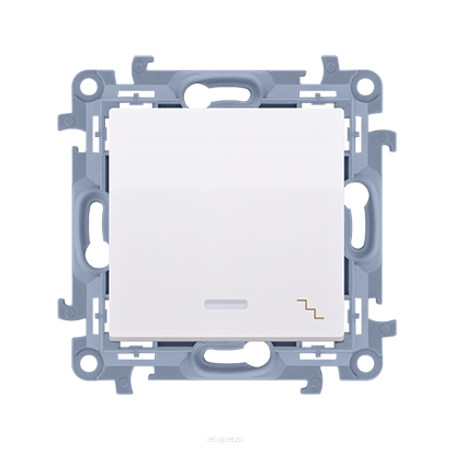 Łącznik schodowy z podświetleniem LED Simon 10, CW6L.01/11 biały 