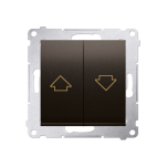 Przycisk żaluzjowy blokada elektryczna DZP1, Simon 54 metalizowany - 3