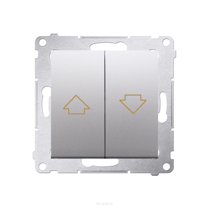 Łącznik żaluzjowy blokada mechaniczna DZW1, Simon 54 metalizowany