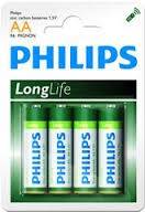 Baterie Longlife AA (R 6) Philips blister