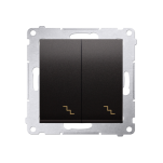 Łącznik schodowy podwójny DW6/2, Simon 54 metalizowany - 4