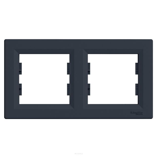 Ramka podwójna pozioma, EPH5800271 Asfora antracyt
