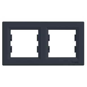 Ramka podwójna pozioma, EPH5800271 Asfora antracyt