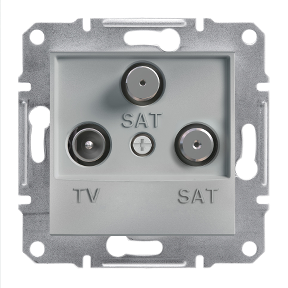 Gniazdo TV-SAT-SAT końcowe bez ramki, EPH3600161 Asfora aluminium