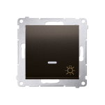 Przycisk zwierny światło podświetlany DS1L, Simon 54 metalizowany - 3