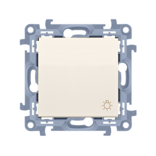 Przycisk zwierny "światło" Simon 10, CS1.01/41 kremowy
